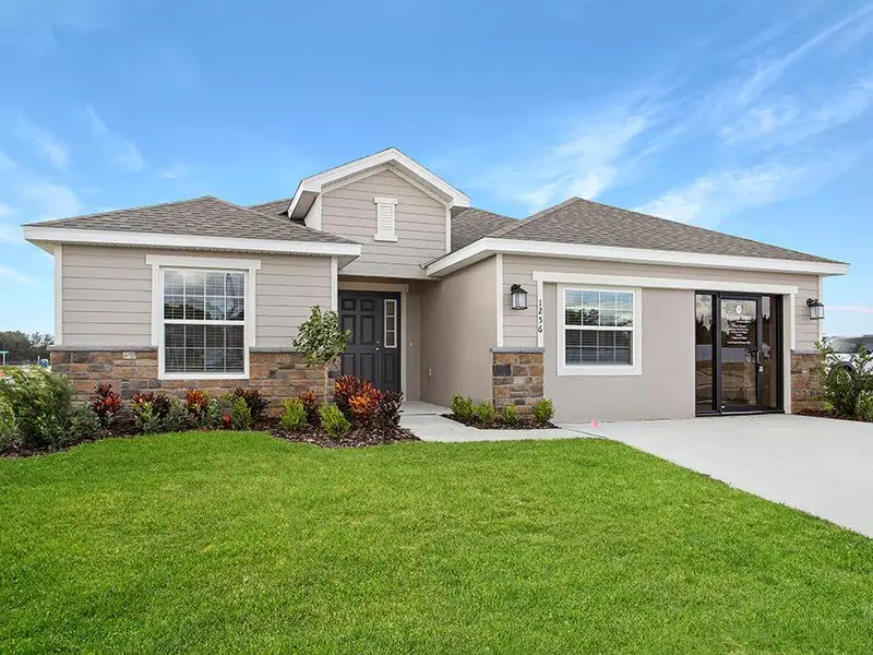 This beautiful home includes 3 bedrooms plus a den, 2 baths, and a 2-car garage (with standard garage door, not pictured).