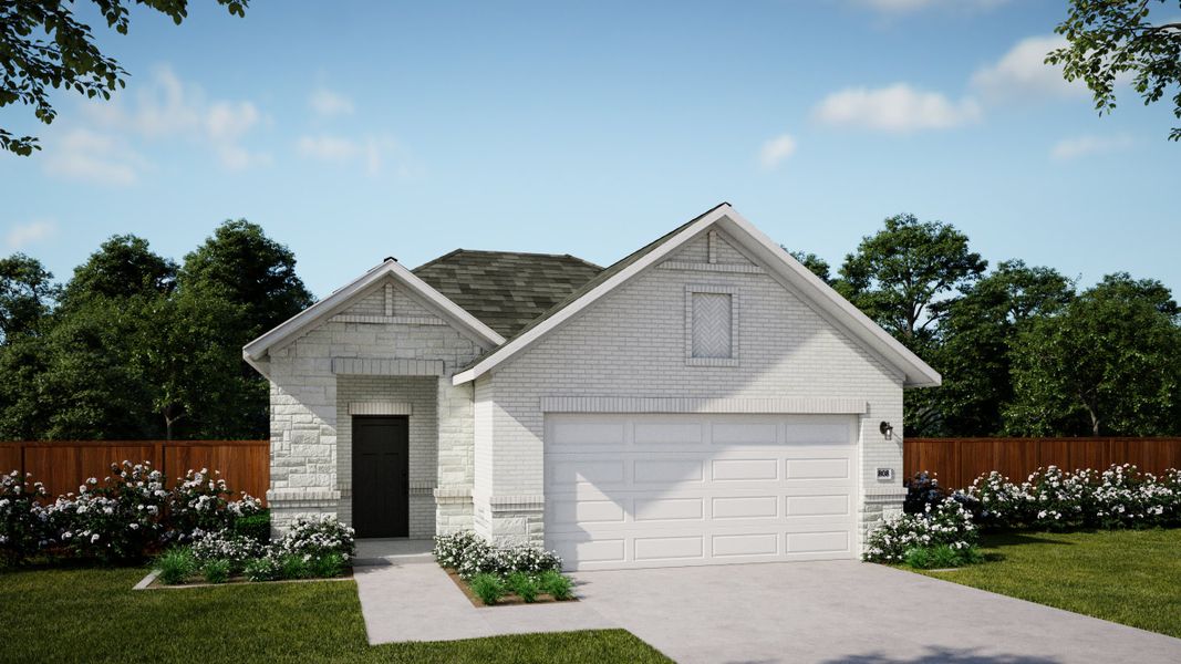 Elevation B2 | Tatum at Village at Manor Commons in Manor, TX by Landsea Homes
