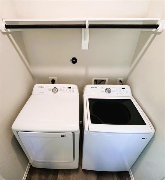 Full size washer & dryer is included!