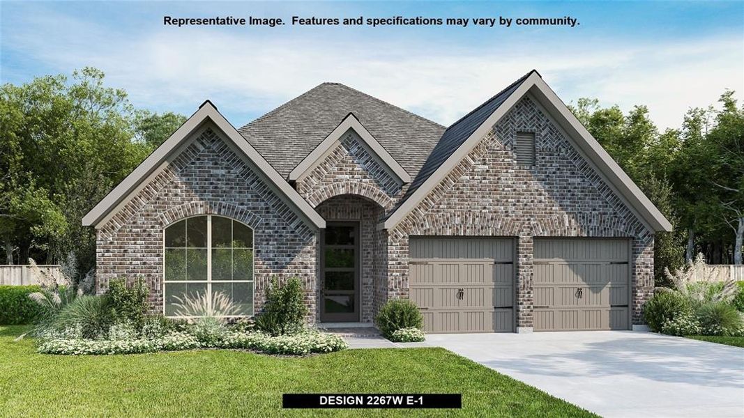 New construction Single-Family house Design 2267W, 415 Coyote Creek Way, Kyle, TX 78640 - photo