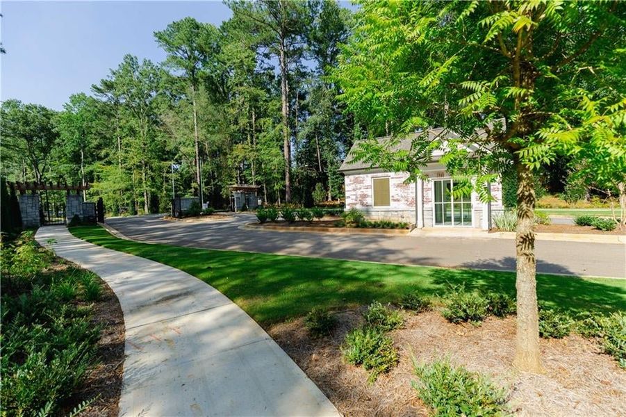 Such beautiful landscaping as you enter Waterside!