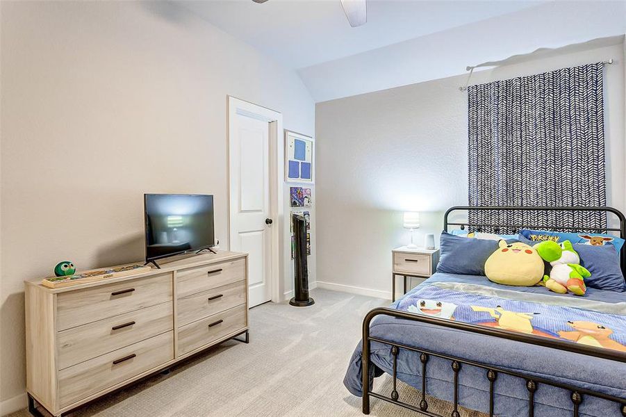 Each oversized secondary bedroom upstairs provides room for a full suite of furniture plus open space to stretch out, a ceiling fan, large walk in closets and so much more.