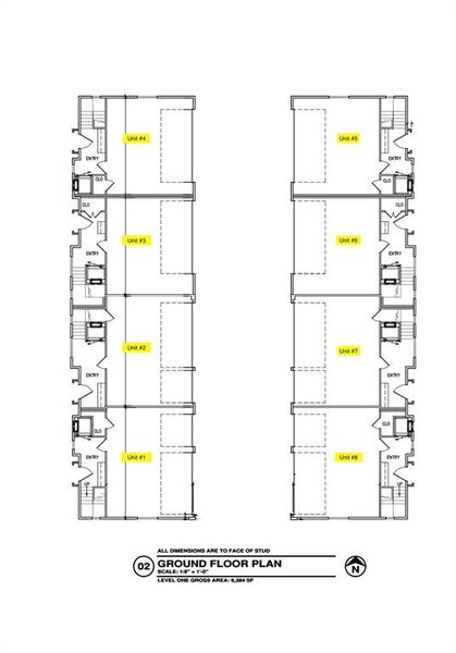 Aerial view of all units