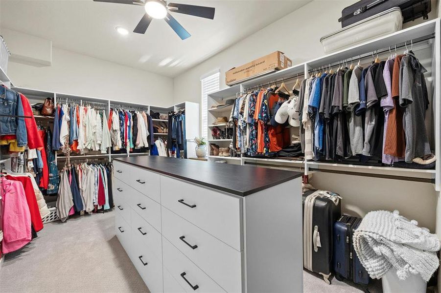 Oversized California closet off the primary suite!  No shortage of room for your clothes/shoes here!