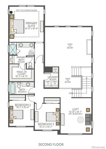 Plan 3503 Upper Floor