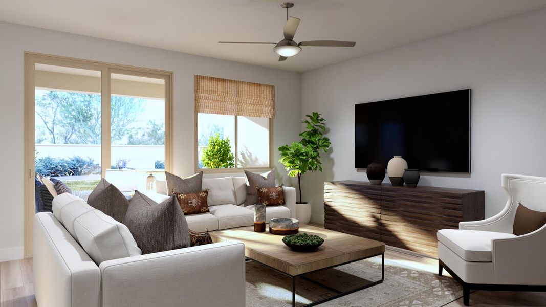 Great Room | Fremont | Wildera – Peak Series | New Homes in San Tan Valley, AZ | Landsea Homes