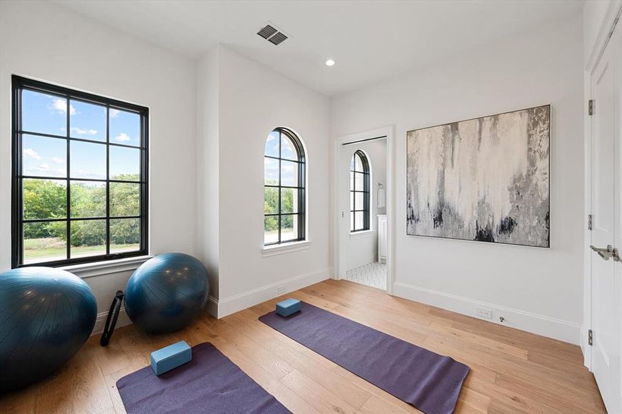 Fourth Bedroom, though space is best suited for exercise room or office