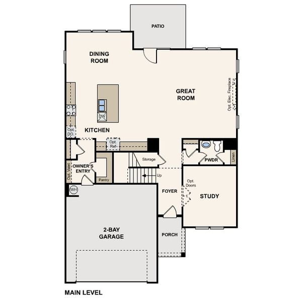 Rainier Floor Plan, First Floor