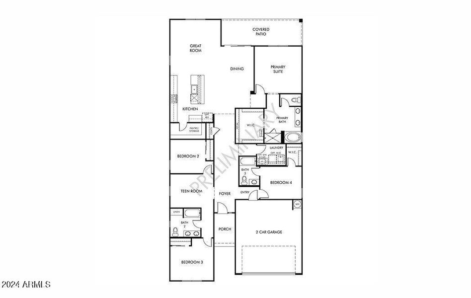 New construction Single-Family house 35175 W Marin Avenue, Maricopa, AZ 85138 Lark- photo