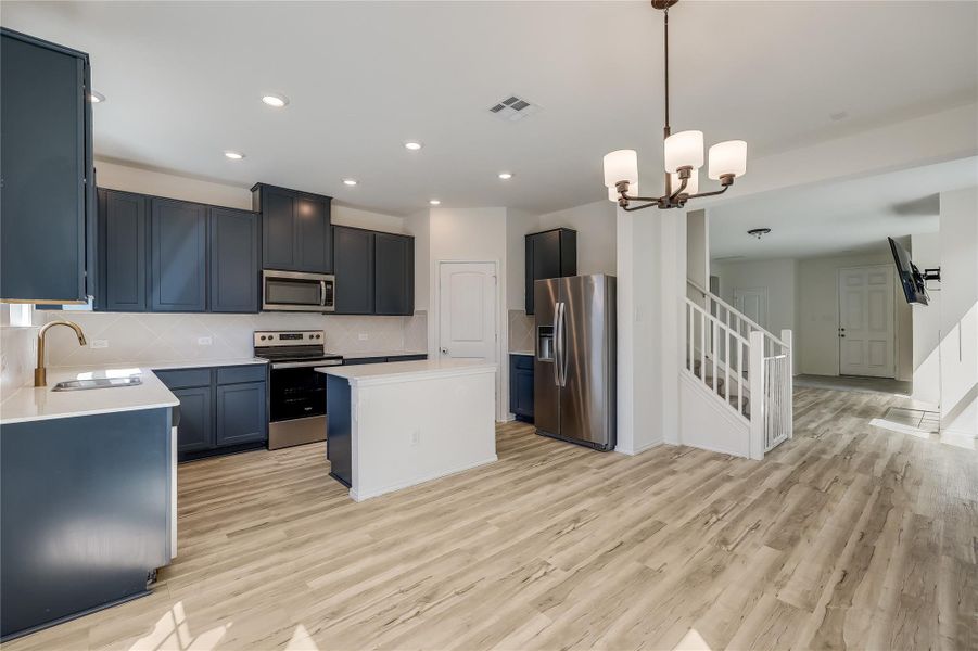 Open Kitchen with high end finishes