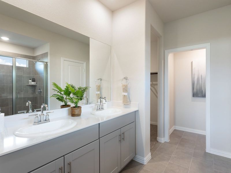 Your master bathroom retreat features an amazing walk-in closet