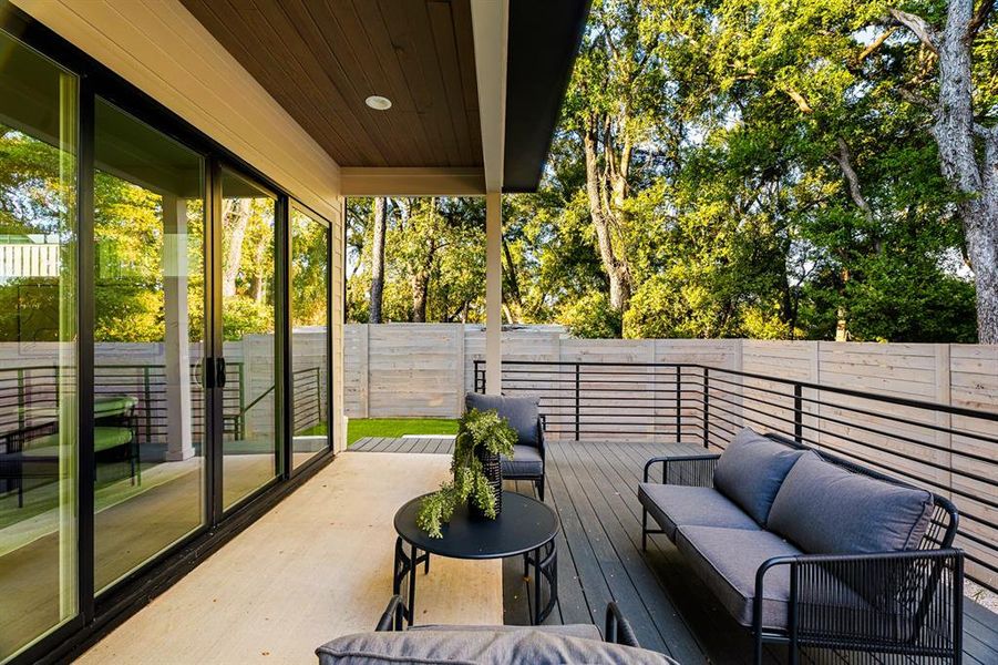 Beautiful outdoor patio space