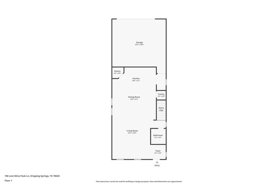 The Floor Plan for the Main Level.