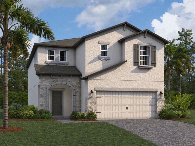 New construction Single-Family house 3077 Misty Marble Drive, Zephyrhills, FL 33540 Castellana- photo