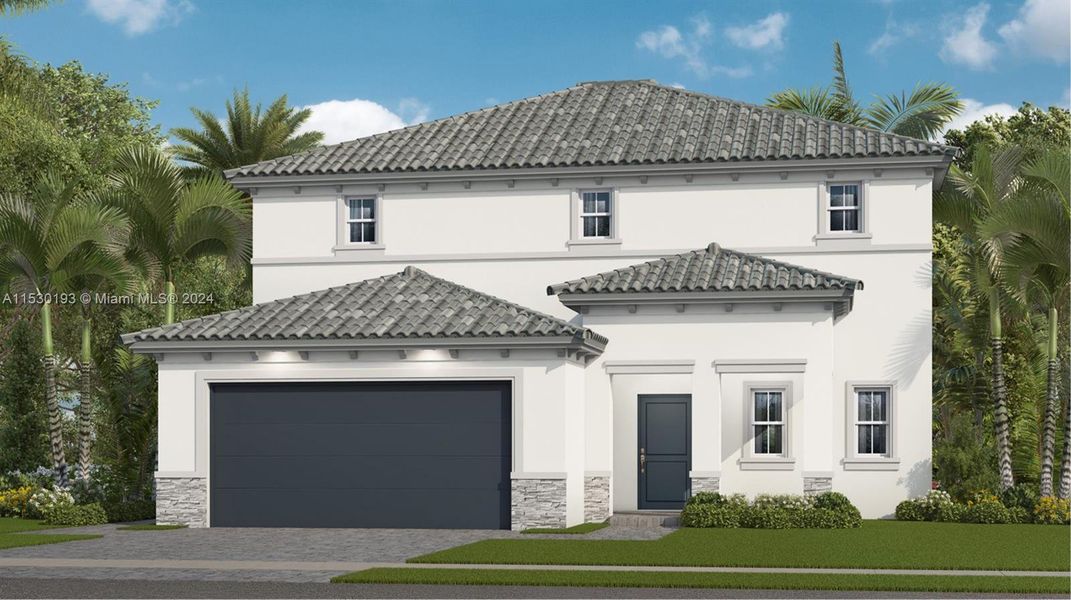 New construction Single-Family house 14851 Sw 161 Ter, Miami, FL 33187 Piani- photo