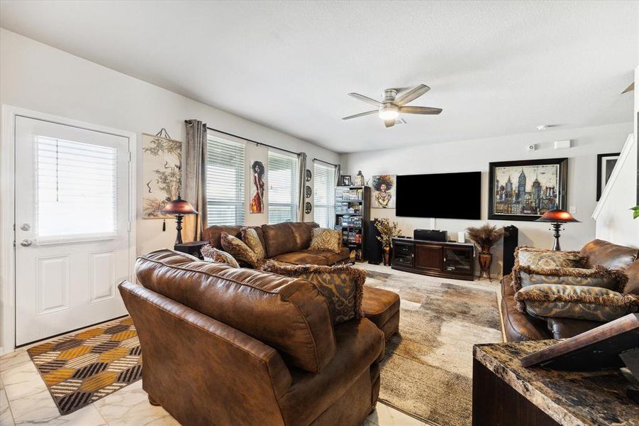 Family room with Furniture