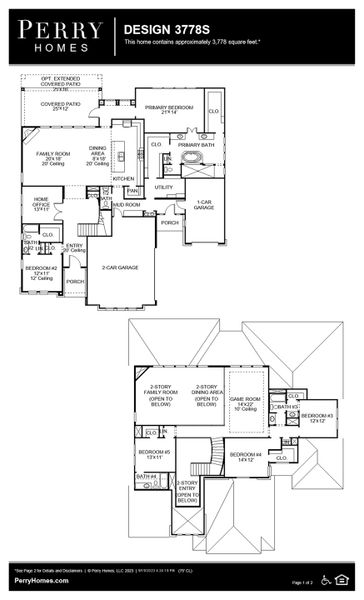 Floor Plan for 3778S