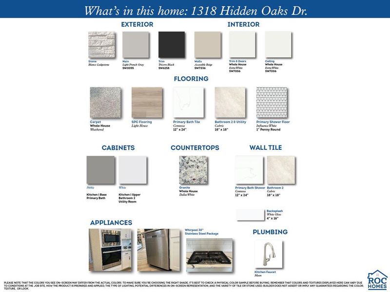 What's in 1314 Hidden Oaks Drive - our award-winning in-house design team has meticulously curated the home selections to ensure unparalleled style and quality.