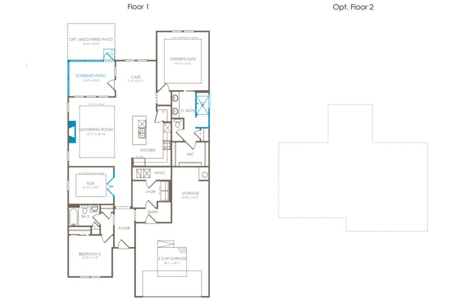 Floor Plan Level 1 and Floor Plan Level 2