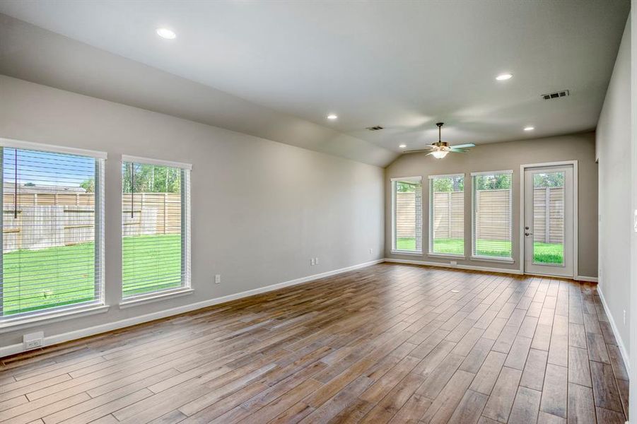 Upgraded flooring to welcome endless guests and pets