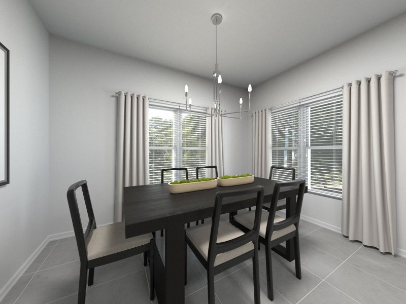 Rendering of Dining Room in Kellen Floorplan