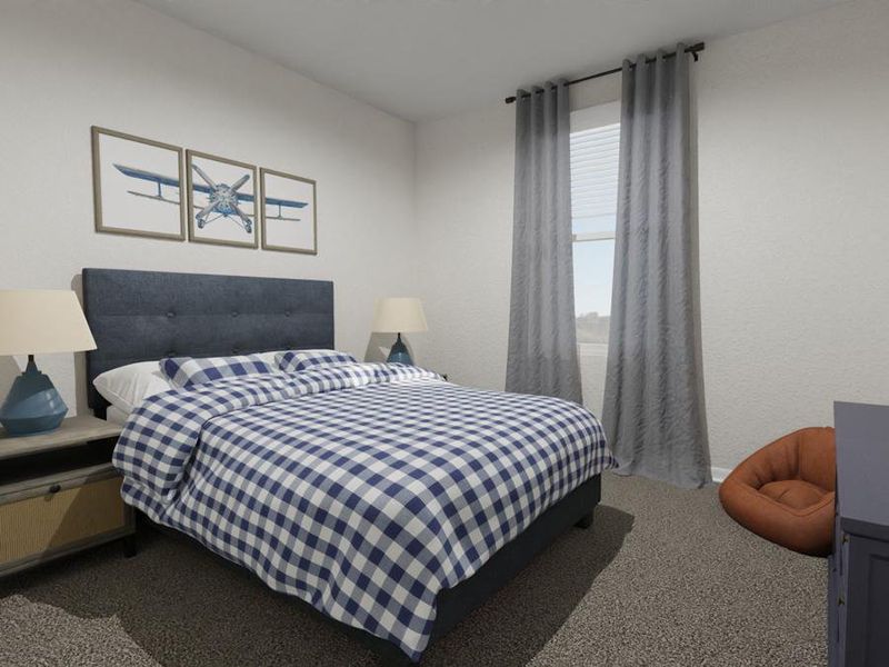 The Brynn boasts three spacious secondary bedrooms. (Artists` rendering of the Brynn)