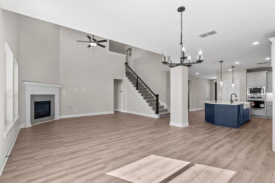 EXAMPLE PHOTO:High ceilings at Family room!