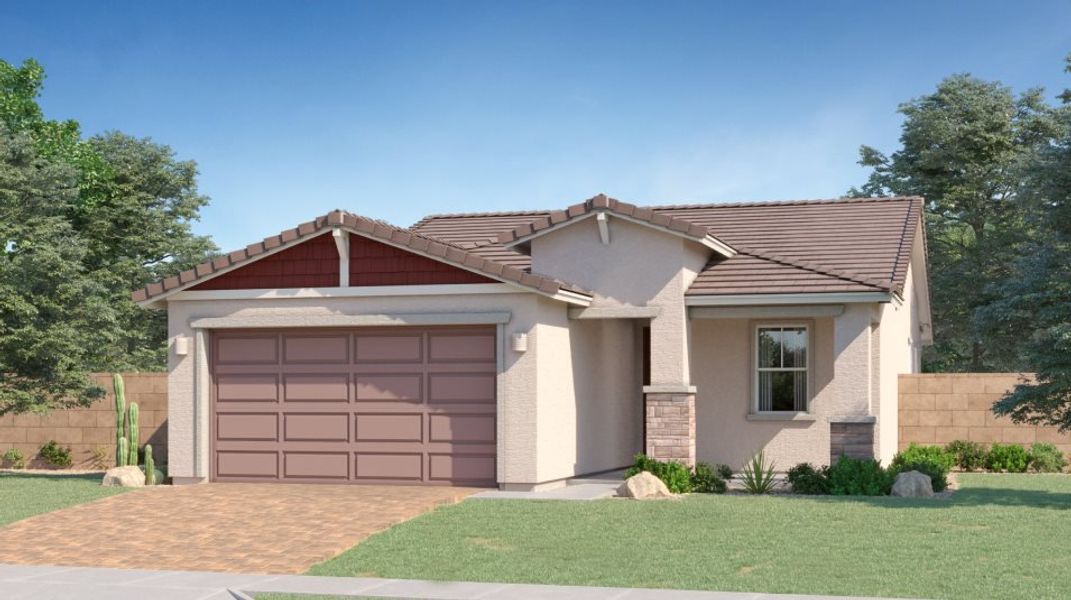 New construction Single-Family house Bisbee Plan 3565, 15620 W. Miami Street, Goodyear, AZ 85338 - photo