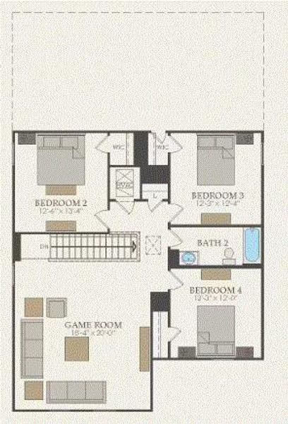 Pulte Homes, Enloe floor plan