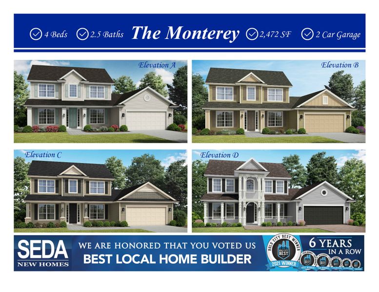 New construction Single-Family house Monterey, 2439 Cabbage Hammock Road, St. Augustine South, FL 32092 - photo