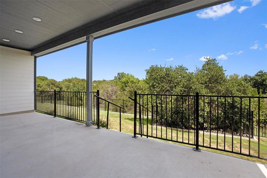 view from back patio