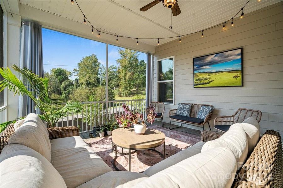 Screen porch off main level.