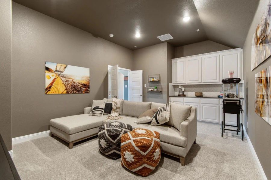 Optional Media Room | Concept 3135 at Oak Hills in Burleson, TX by Landsea Homes