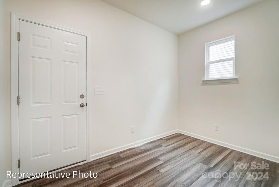 Mud Room (this home will feature a closet)