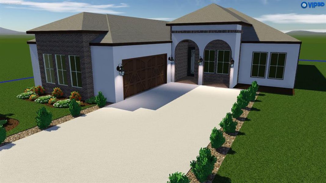 To be built beautiful custom home from the esteemed builder Blue Sky Homes in Bentwater!