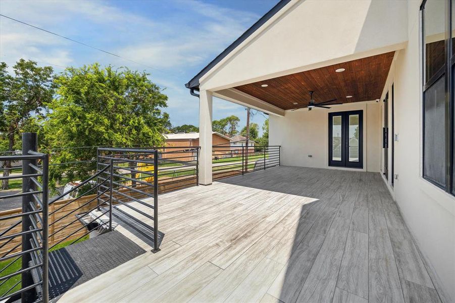 Whether you’re soaking up the sun or enjoying the shade! This patio has it all.