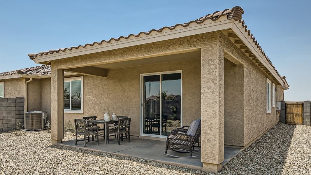 Dusk Covered Patio