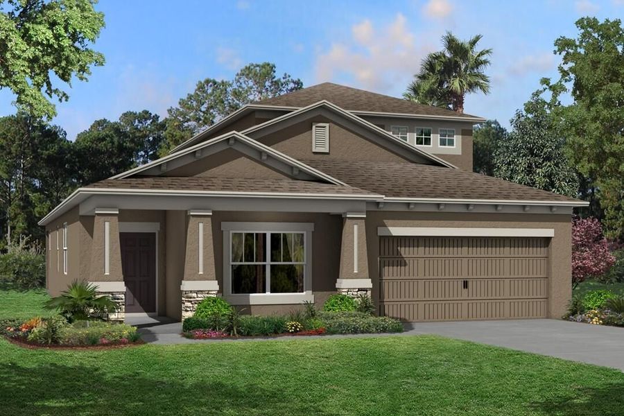 New construction Single-Family house Newport II Bonus, 2225 Anderson Snow Road, Spring Hill, FL 34609 - photo