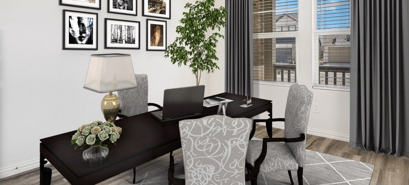 Utilize this spacious flex space as a home office or however best suits your family's needs.