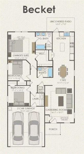 Pulte Homes, Becket floor plan