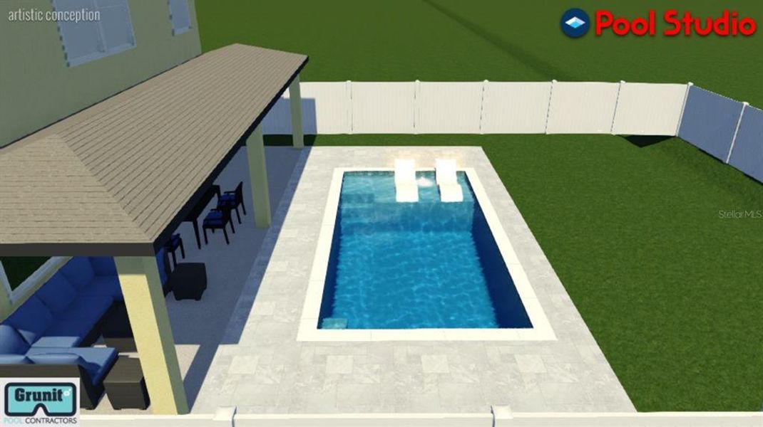 Concept rendering if you want to add a pool after closing!