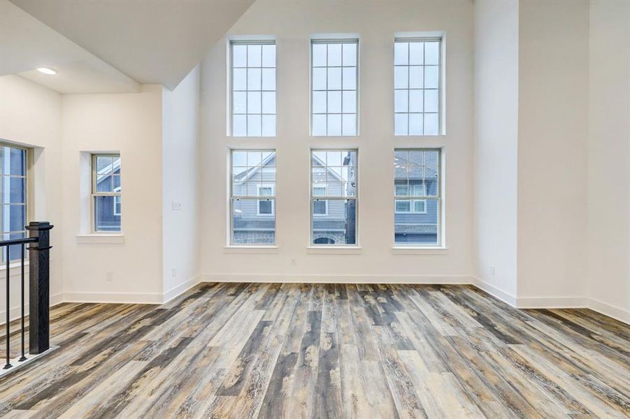 Floor to ceiling windows throughout living areas