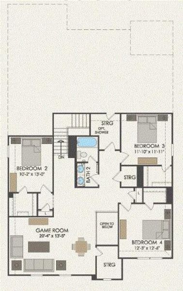 Pulte Homes, Caldwell floor plan