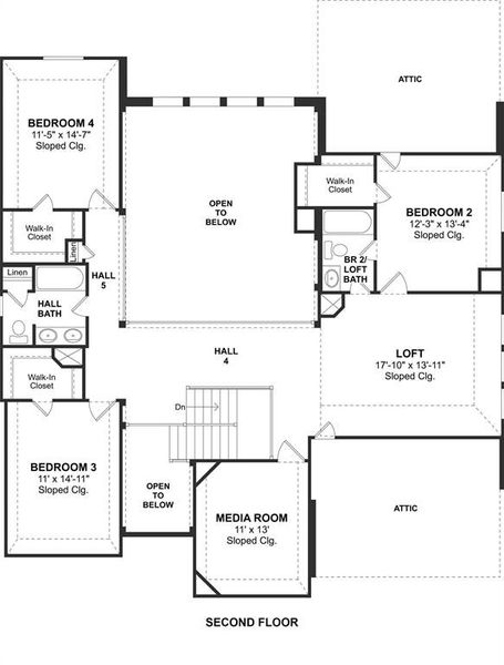 The Josephine floor plan by K. Hovnanian Homes. 2nd Floor Shown. *Prices, plans, dimensions, features, specifications, materials, and availability of homes or communities are subject to change without notice or obligation.