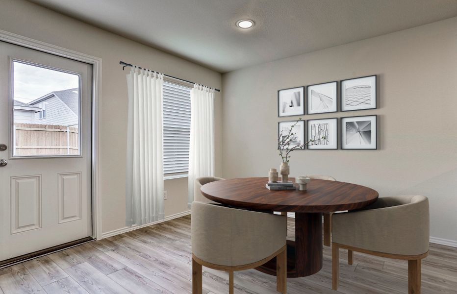 Dining area off of kitchen