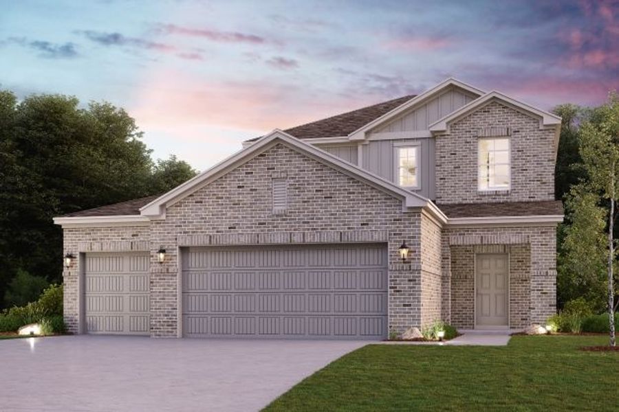 New construction Single-Family house Hampton, 25603 Pinyon Hill Trail, Tomball, TX 77375 - photo