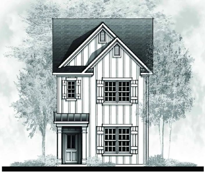 New construction Single-Family house The Englewood, Augustia Way, Decatur, GA 30032 - photo