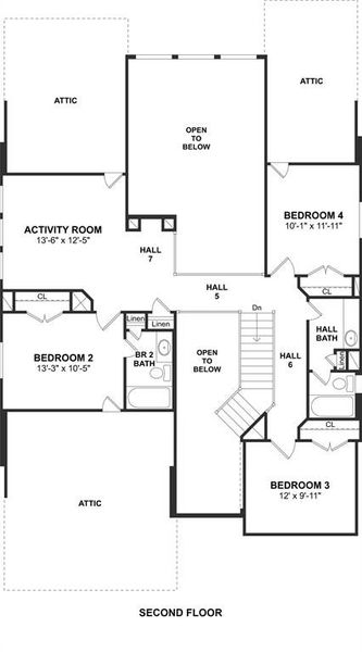 The Easton II floor plan by K. Hovnanian Homes. 2nd Floor Shown. *Prices, plans, dimensions, features, specifications, materials, and availability of homes or communities are subject to change without notice or obligation.