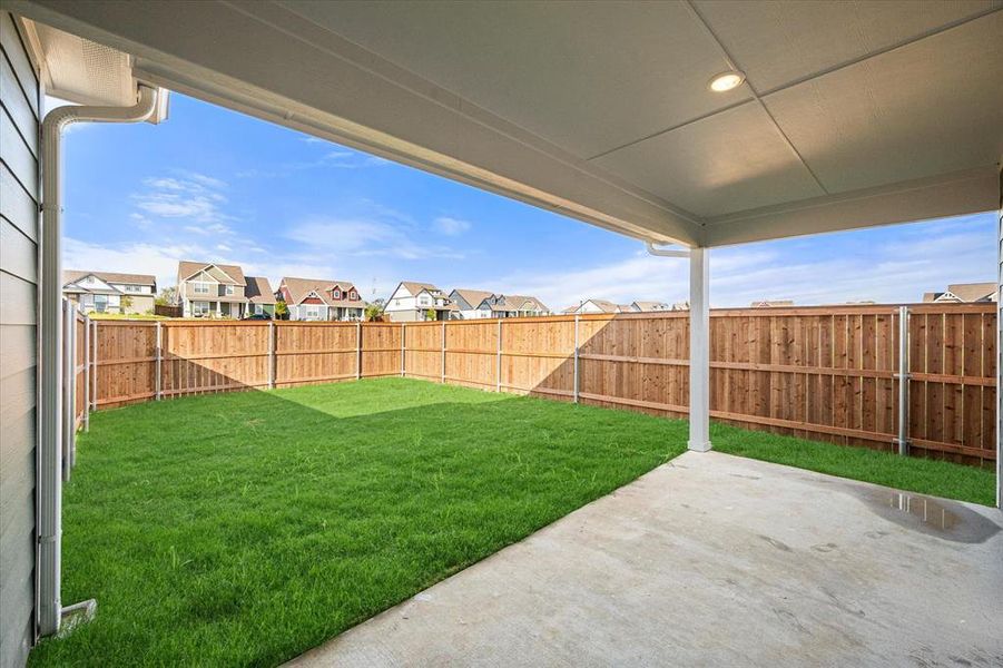 View of yard with a patio area