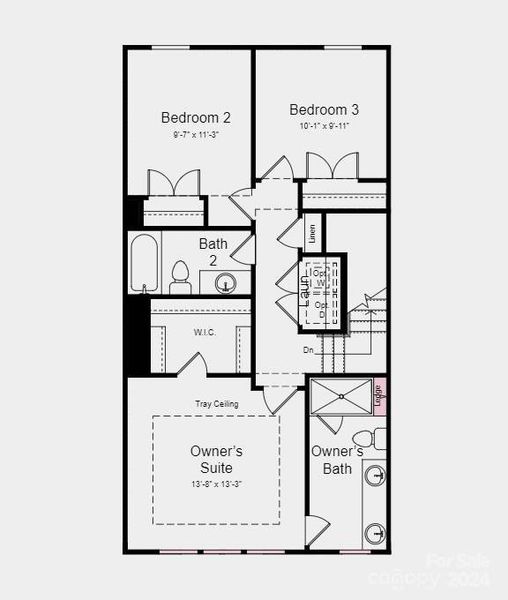 Structural options added:  Gourmet kitchen and ledge in owner's bath.